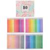 80 шт. цветных карандашей для рисования, многоцветный набор карандашей для начинающих художников