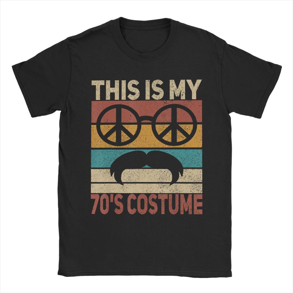 This is My 70s Costume 70 Styles Unisex 70's Disco 1970s T-Shirt Summer Fashion T Shirts Unisex Tees Short Sleeve Vintage Tshirt