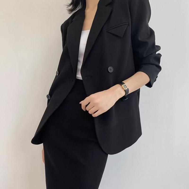 Темпераментный белый пиджак свободного кроя, повседневный кардиган, однотонный топ