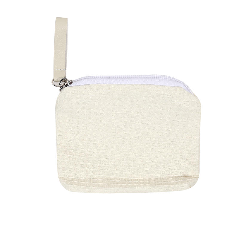 1 шт. Милый простой вафельный кошелек для ключей, помады, кошелек для карточек, чехол, модный женский кошелек на молнии с принтом