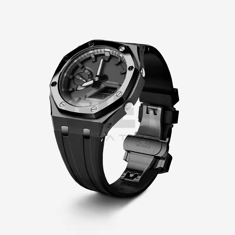 Комплект ремешка из нержавеющей стали 316L Для Casio G-SHOCK farm oak GA2100/GA2110 GA-2100 GA-B2100 металлический корпус ремешок мужской браслет