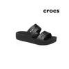 Crocs Womens Baya Platform Sandals Black 208188 001