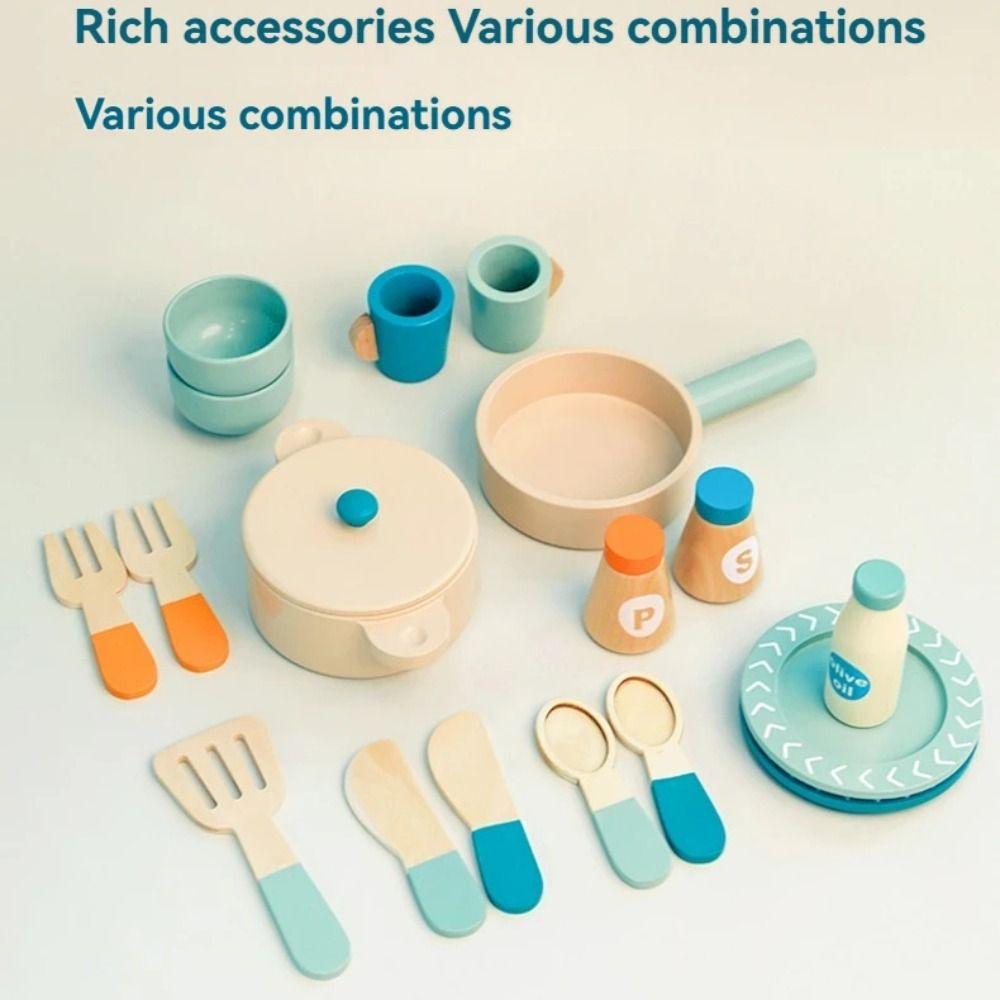 Деревянные детские кухонные игрушки Посуда Имитация кухонной утвари Новые кулинарные игрушки