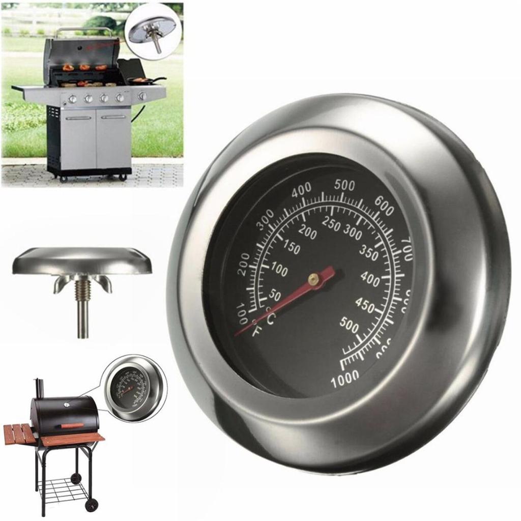 50-500℃ BBQ Grill Smoker Temperature Barbecue Gauge 3" Roast Stainless Steel Barbecue Thermometer