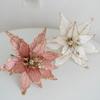 Flower Head Artificial Christmas Flowers Multi-color Xmas Tree Ornaments  Party Supplies