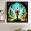 5D DIY Diamond Painting Decorative Fairy Yoga Full Round Drill Scenery Diamond Embroidery Cross Stitch Kits Home Decor Gift