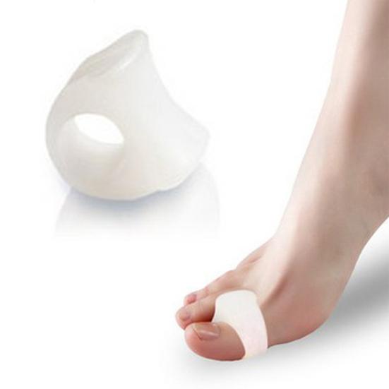 2Pcs Toe Straightener Comfortable Multi-sizes Silicone Bunion Relief Gel Toe Separator for Elder