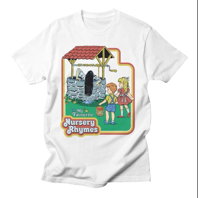Classic Cartoon Anime European and American Style Illustration High Street Casual Tshirt Mens and Womens Luxury Top 2026