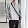 Men's 2023 Autumn/Winter Waffle Lapel Sweatshirt - Trendy, Versatile, Long-Sleeved Top