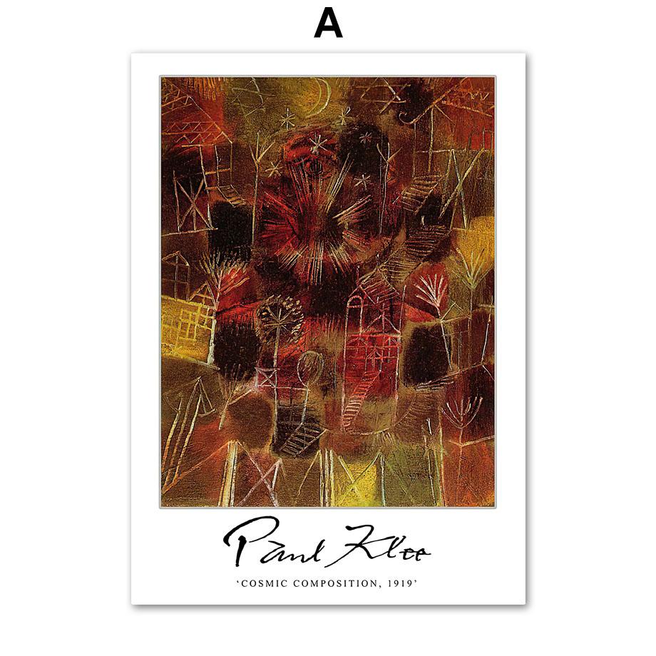 Сюрреализм Аннотация Пауль Клее Цветочный настенный художественный принт Холст Картина Винтаж плакат на скандинавскую тему настенные панно для декора гостиной