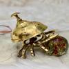 Brass Desk Bell, Counter Crab Bell, Table Top Office Bell, Reception Bell For Hotel & Office Decor, Best Gift for Christmas Gift