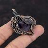 Супер 23 Аметист Подвеска Медная проволока Обмотанные украшения Драгоценный камень Медная подвеска Украшения ручной работы Новый кулон Кулон из проволоки для подарка