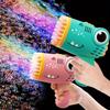 1 Pc Magic Bubble Blaster: 40-Hole, Electric & Portable - Ultimate Party & Outdoor Fun, Ideal Kids' Birthday/Christmas Gift 150g