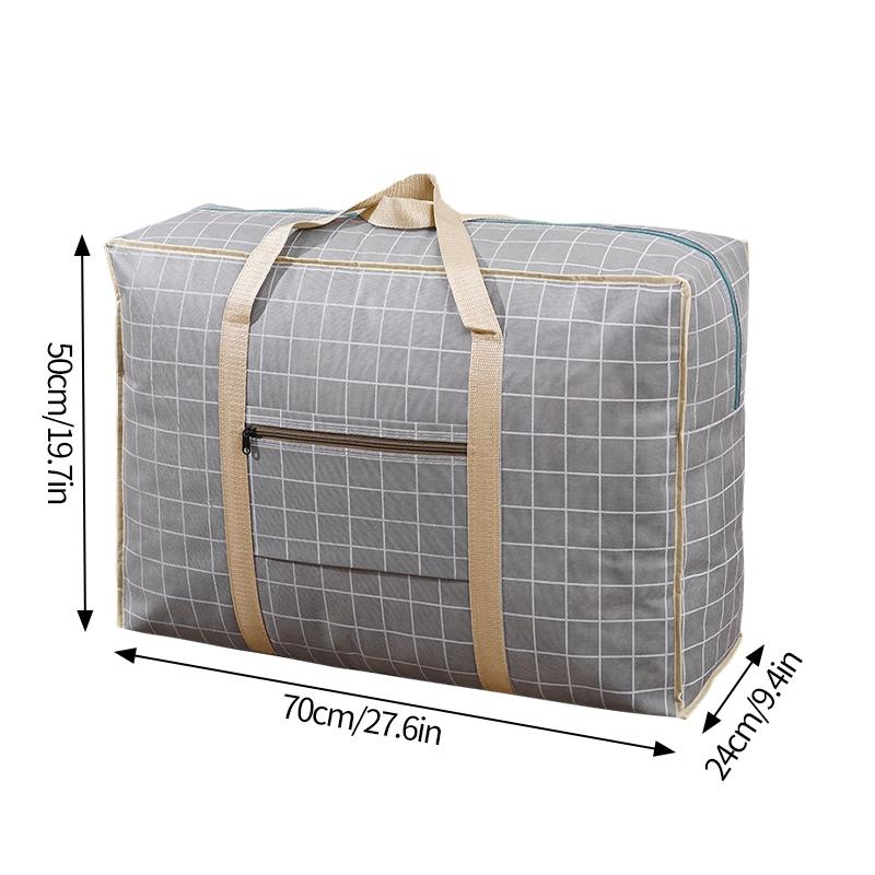 Large luggage Bag Large Capacity Woven Bag Multifunctional Luggage Packing Bag Clothing Organizer Zipper Portable Moving Bags