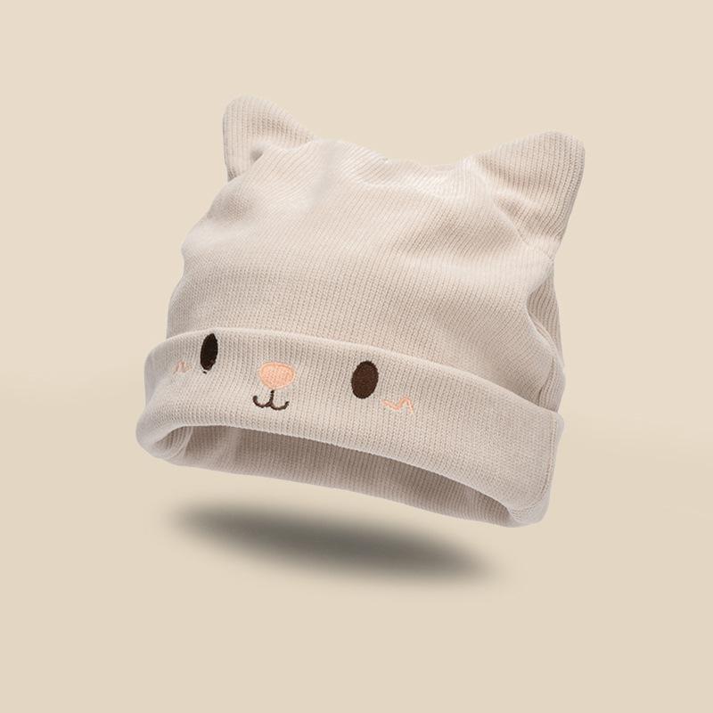 Шапка-конфайнмент женская осенне-зимняя универсальная вязаная шапка, подчеркивающая лицо, маленькая теплая шапка, модная трендовая шапка-бини, шапка-чехол