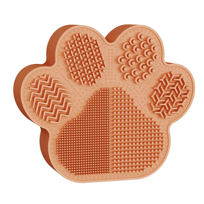 Two-In-One Makeup Brush Cleaning And Storage Box Cat Claw Makeup Brush Storage Rack Silicone Makeup Brush Cleaning Box