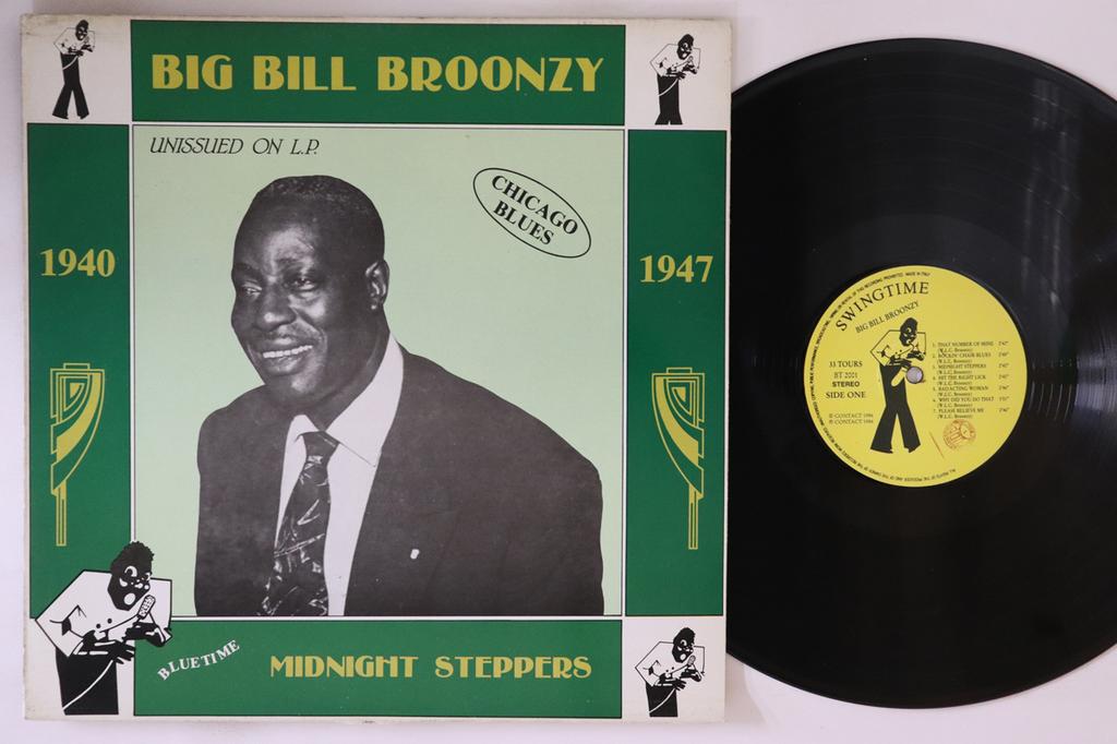 Виниловая пластинка БИГ БИЛЛ БРУНЗИ - Midnight Steppers BT2001 SWINGTIME 1986 Италия Блюз Б/У