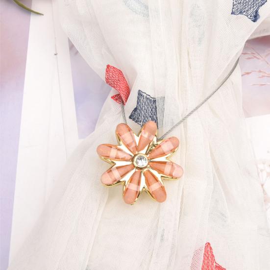Curtain Buckle Stylish Magnet Adsorption Metal Decorative Curtain Tieback for Home