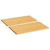 Stovetop Covers 2 Pcs 50x28x1.5 Cm Bamboo