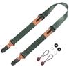 Camera Strap Width 35mm Anchor Links Camera Neck Strap for Mirrorless Digital Adjustable 3 Layer Anchor [Cobby] SLR, Camera, Camera, Etc. (Green)