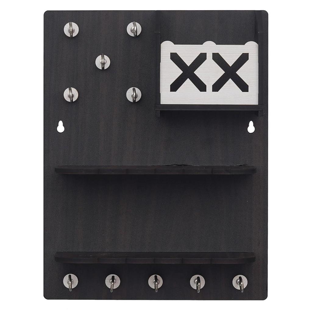 Деревянный Премиум Брелок Настенный Держатель Ключей Украшения Дивали Предметы Для Домашнего Декора Ключница (10 Крючок)