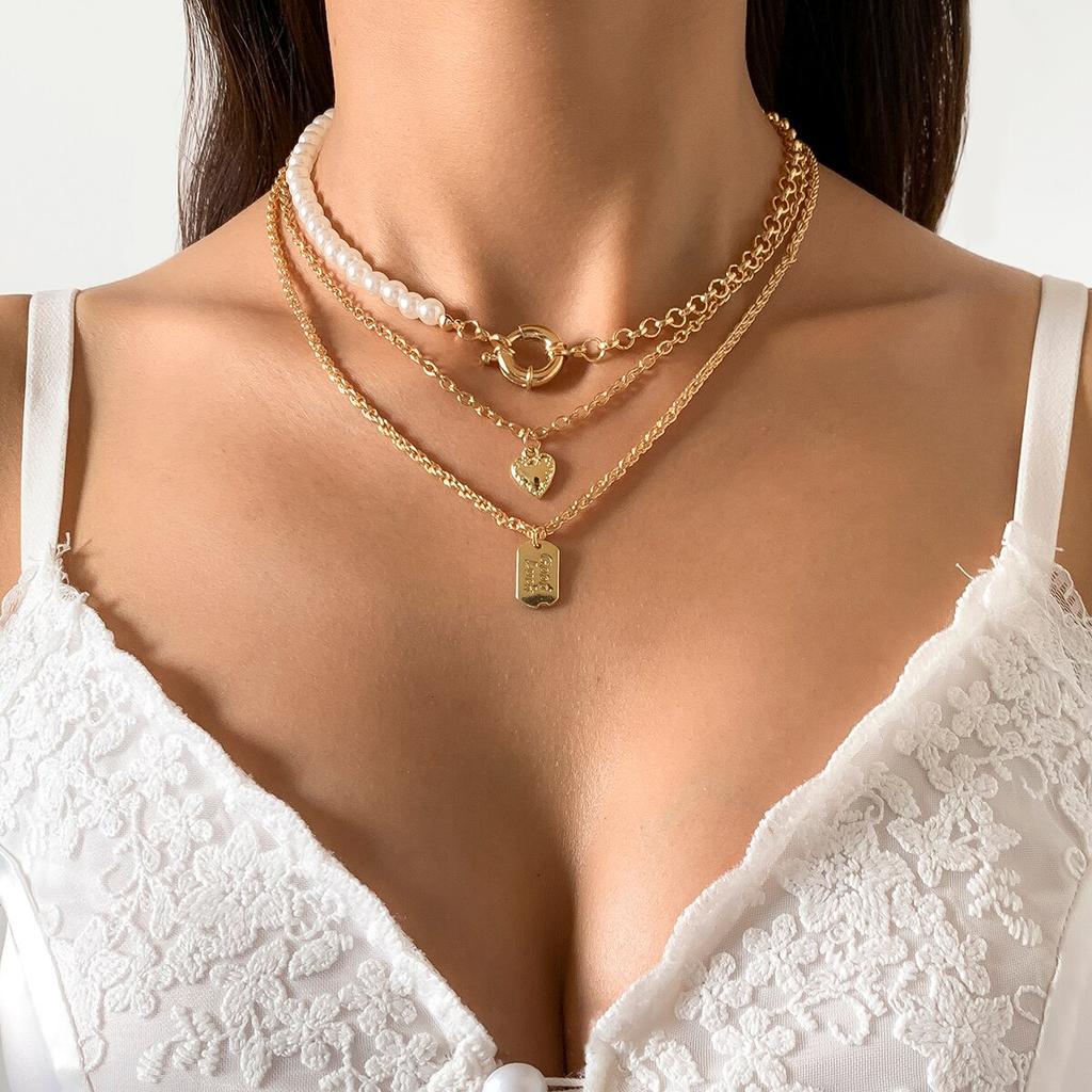3Pcs/Set Goth Boho Pentagonal Star Crystal Leather Wax Thread Chain Necklace for Women Multilayer Choker Halloween Jewelry Gifts