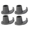 4 шт. Насадки на лыжи для ходунков, противоскользящие насадки для ходунков для пожилых людей, аксессуар для помощи в передвижении, замена, серый