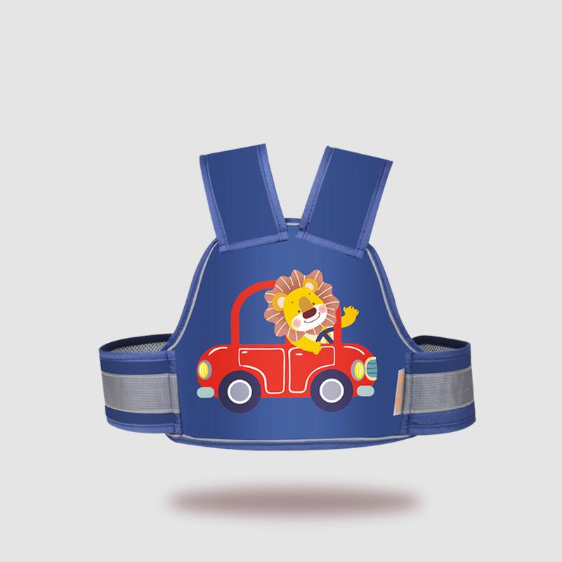 Motorcycle Passenger Kids Safety Harness Breathable Rear Seats Strap Harness Child Carrier Harness with Visibility Reflective