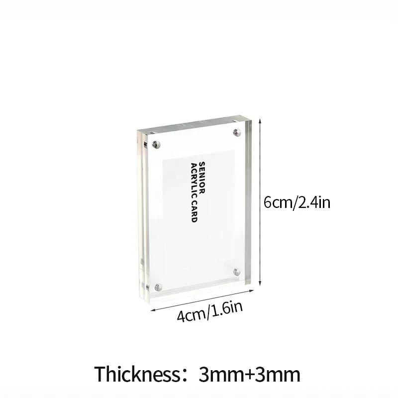 Acrylic Photo Frame Transparent Photocard Stand Picture Frame for Pictures Photocard Display Stand Room Decor Marco De Fotos
