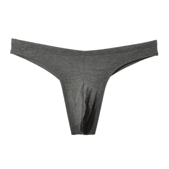 Мужские стринги с низкой посадкой и эластичным поясом, U-выпуклые трусы, однотонные тонкие бесшовные спортивные трусы в спортивном стиле, повседневная одежда