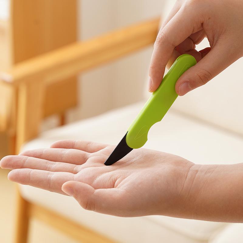 1 шт. Многофункциональный нож для открывания коробок с двумя головками, бытовой универсальный нож, распаковка посылок, защита рук от порезов, портативный нож для распаковки экспресс-посылок