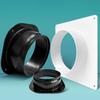 Plastic Vent Pipe Adapter Flange Connector Air Vent Duct Connector Flange  Exhaust Air System