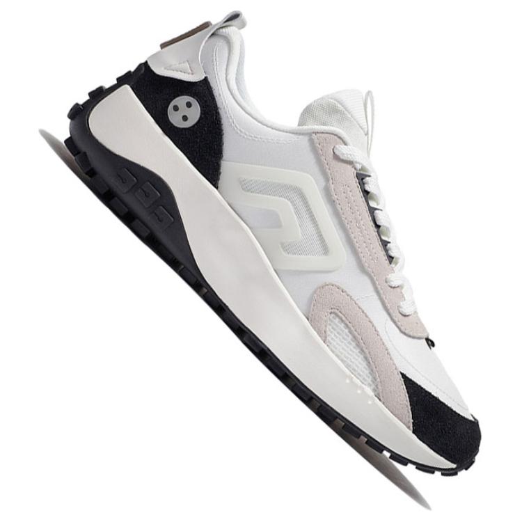 Li Ning CF Yuehua 2.0 спортивные амортизирующие износостойкие низкие повседневные туфли мужские кроссовки черные белые AGLS045-2