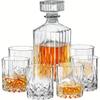 7 шт./компл. набор графинов для виски с 6 бокалами для вина для мужчин, хрустальный стакан для виски и графин с подарочной коробкой, набор графинов для шотландского ликера для рома, водки Br