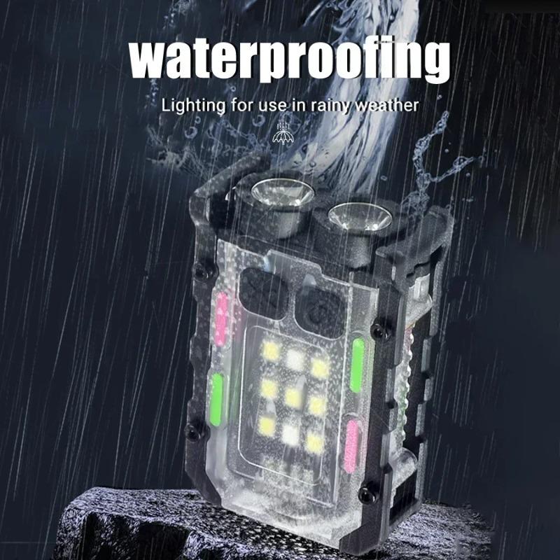 Яркий EDC фонарик Портативный мини светодиодный фонарь Инструменты для кемпинга и пеших прогулок на открытом воздухе Перезаряжаемый через USB Фонарь для бега, аварийный, для пеших прогулок