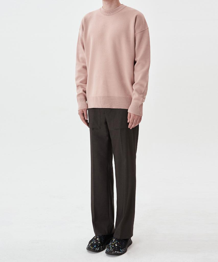 OX STUDIOS Essential Crop Knit (Dusty Pink)