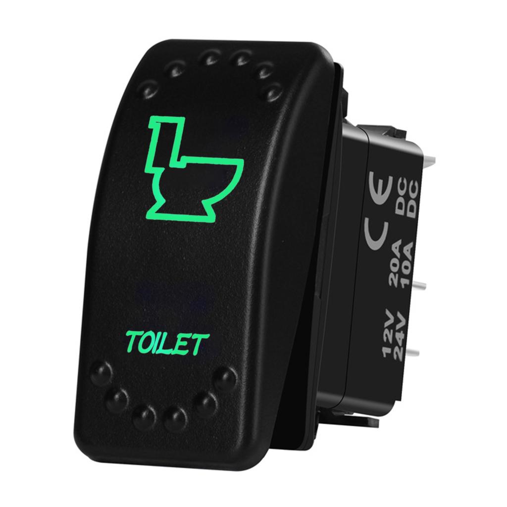 12V 20A Boat Car Rocker Switch ON OFF / ON OFF ON Toggle Switch Green Led Bar Anchor Flood Light for ARB CARLING NARVA 4x4 Truck Battery Switches5