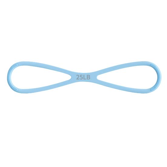 Эспандер-восьмерка Лента сопротивления для упражнений Рука Плечо Растяжка Силовые тренировки Фитнес Эластичный ремень 15/25/35 фунтов Мужчины Женщины Нескользящий силиконовый трос натяжения