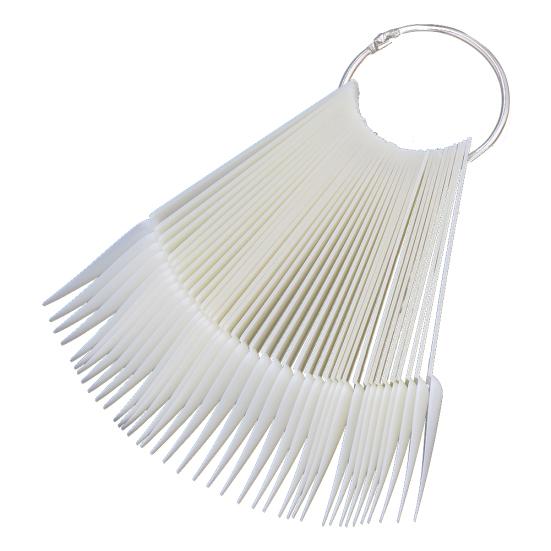 40 шт., веерообразная форма для дизайна ногтей, цветная карта, образец практики, отображение ложных советов