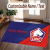 Custom Rug LOSC Lille FC Pattern Print Name Text Soft Non‑Slip Floor Carpet for Home Indoor Decoration
