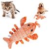 USB Charging Lobster Cats Dancing Moving Washable Electric Pet Squeaky Simulation Jumping Shrimp Dogs Interactive Kitten