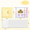 Large Capacity 30 Envelopes Money Saving Challeng PU Savings Challenges Book  Couples
