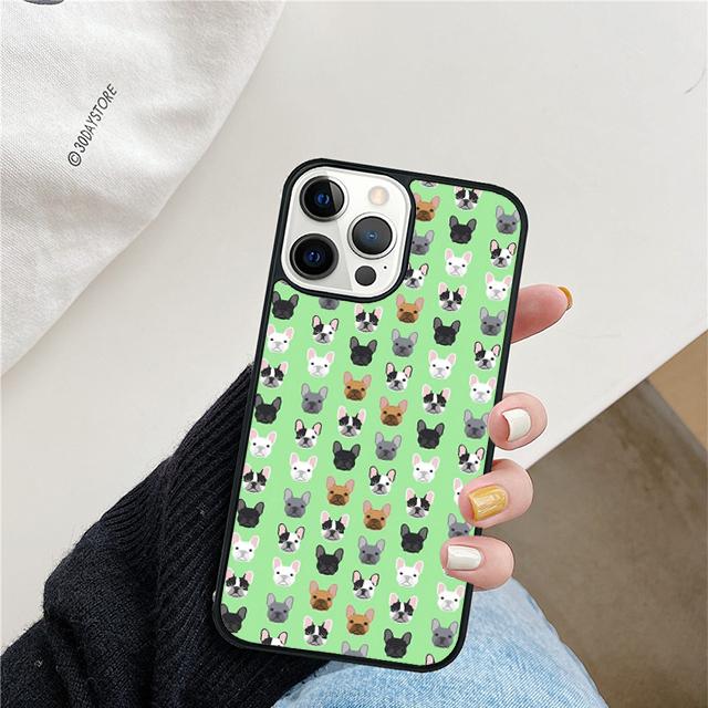 Чехол для телефона с французским бульдогом Для iPhone 17 Air 15 16 Чехол 11 13 14 Pro Max 12 Plus Max Fundas