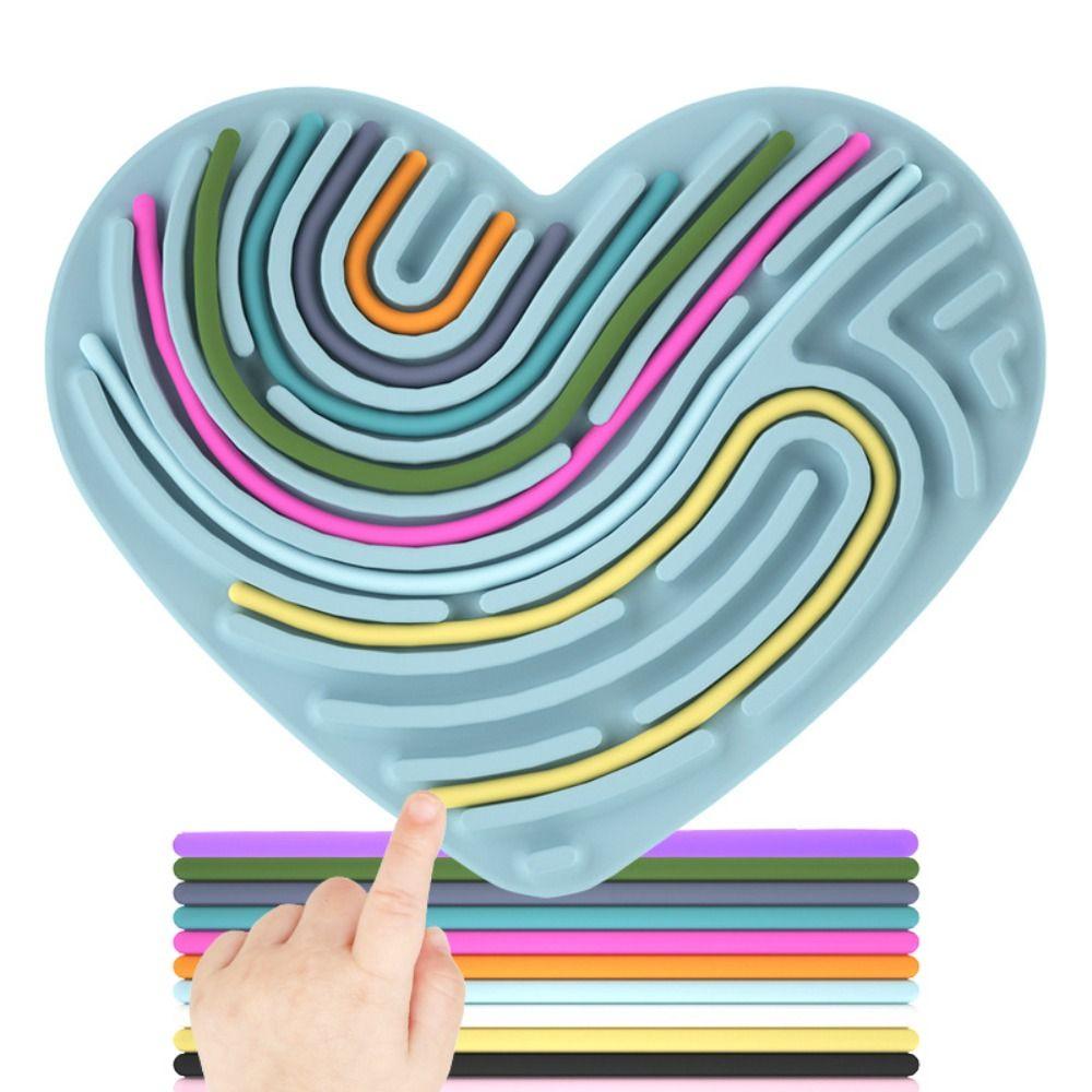 Calming Silicone Sensory Board Relax Decompression Toys Gift Calm Down Toy  Kids