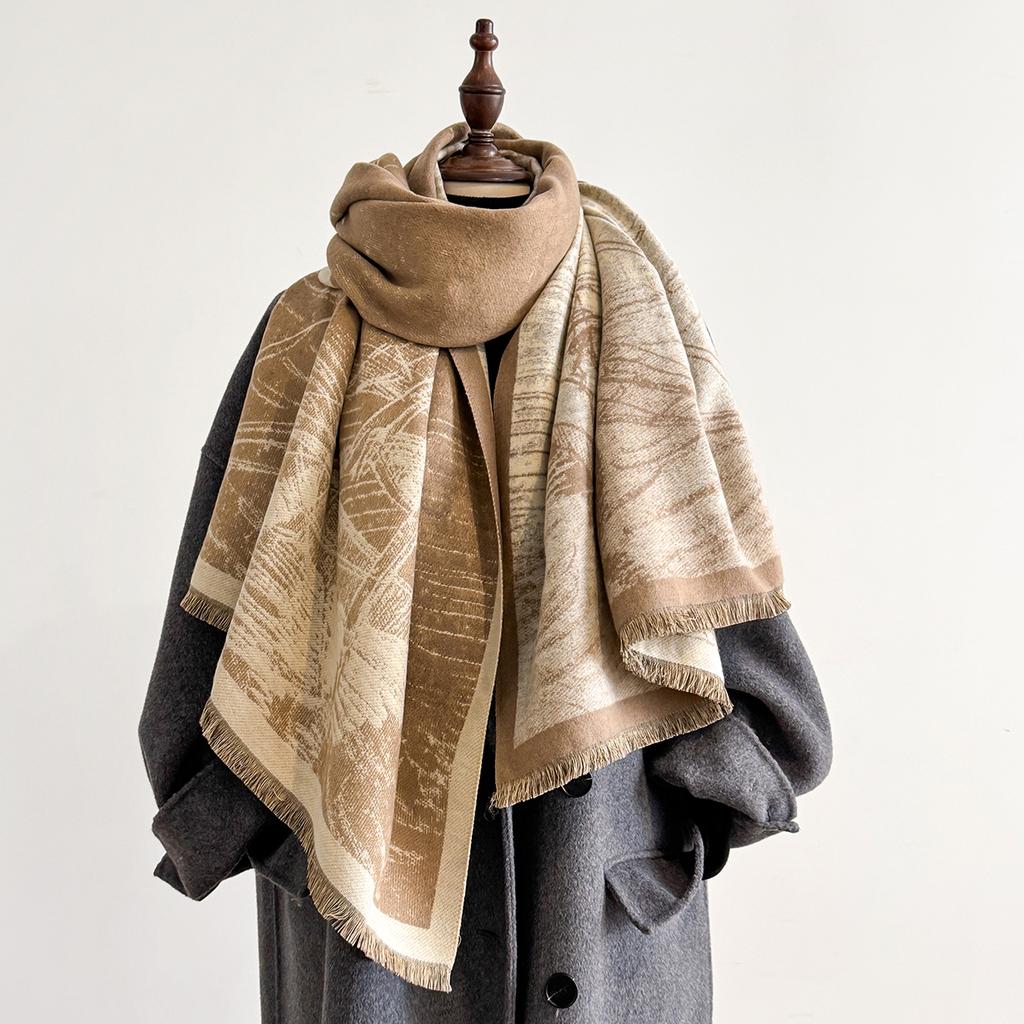 New Luxury Brand Cashmere Women Print Scarf Winter Warm Shawl and Wrap Bandana Pashmina Female Foulard Blanket Poncho Scarves