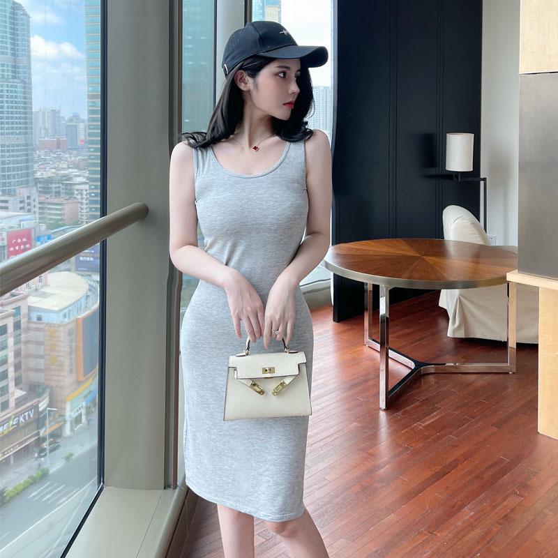 2025 Plus Size Длинное платье-майка с подтяжками для женщин - Slim Fit