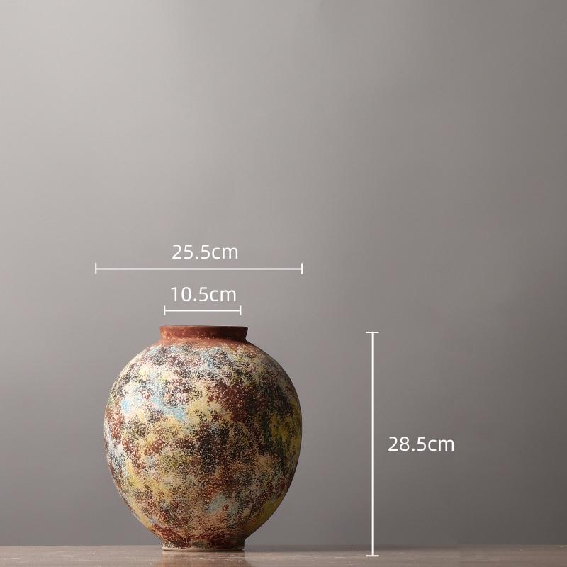 Керамическая ваза Ретро Цветная Граффити Ваза для цветов Керамические поделки Фарфоровая ваза Террариум Аксессуары для украшения дома