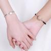 2PCS Whale Couple Moon Bracelet Light Luxury Rope Weave Bracelet Lovers Bracelet Couple Gift