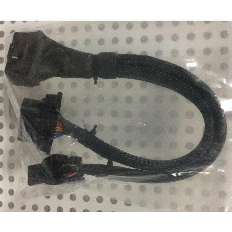 Удлинительный кабель OBD 1 - 2 с плетеной сеткой для серий Kia и Toyota