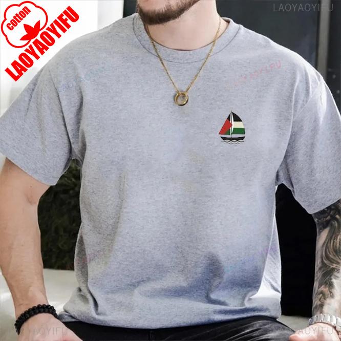 Streetwear T Shirt Summer Palestining Football Hip Hop T Shirts Cotton Tee Unisex YK Retro Custom Logo Short Sleeve Clothing
